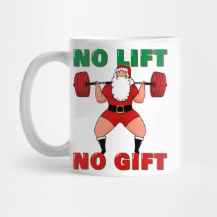 Squat Santa Training Squats with Santa for Lifting lovers Gym design Mug